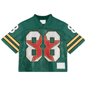 Custom 2025 American Football Jersey <b>Top</b> Breathable Black <b>Mesh</b> with Digital Printing Plus Size New Jersey - Product Image 5