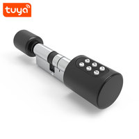 Offre Spéciale – Serrure de Porte Intelligente Tuya avec Cylindre BT, Déverrouillage par Mot de Passe, Carte IC et Application, pour Portes en Acier/Aluminium/Bois PST-Mate-P
