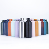 Thermos de luxe en acier inoxydable de 550 ml, isotherme 24h froid, 12h chaud, à petite ouverture, portable, pour sport, type French Press