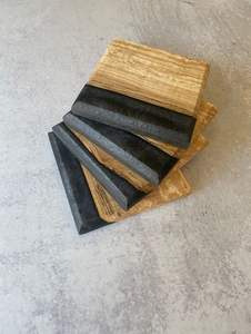 Dessous de verre carrés en résine époxy les plus populaires Dessous de verre en bois écologique classique américain antidérapant pour thé/café - Product Image 5