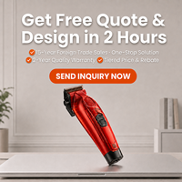 Cortadora de Pelo Inalámbrica Profesional para Hombre, Carga USB, Batería de Iones de Litio, Cuchillas de Acero Inoxidable para Uso Diario, Venta al por Mayor para Salones