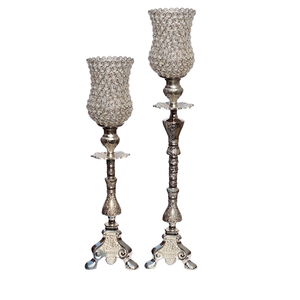 Chandelier en relief avec cristal votif Table chère décorative fantaisie T lumière bougeoir pilier avec cristal votive - Product Image 1