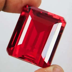 Gema Suelta de Granate Rojo Almandina Natural Raro de Calidad AAA+ de 160.40 Ct, Corte Esmeralda, Certificado, Gem186 - Product Image 3