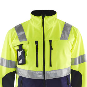เสื้อแจ็คเก็ตนิรภัยแบบสะท้อนแสง คอตั้ง ซิป กันน้ำ ผลิตจากผ้า Cordura  สี/โลโก้ปรับแต่งได้ ขายส่ง/OEM สำหรับผู้ชาย - Product Image 2