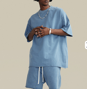 Camiseta Vintage 2024 para Hombre, 260 Gsm, Personalizable, Efecto Desgastado, Alta Calidad, Transpirable, Cómoda, Ligera, 100% Algodón, Estilo Hip-Hop - Product Image 1