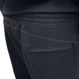 Conjunto de sudaderas con capucha y pantalones de chándal de algodón personalizados, chándal unisex holgado con logotipo impreso, conjunto deportivo informal para correr para hombre - Product Image 6