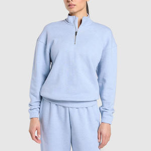 Sweatshirts à manches longues pour femmes avec broderie personnalisée et options d'étiquettes d'étiquettes pour un confort quotidien - Product Image 1