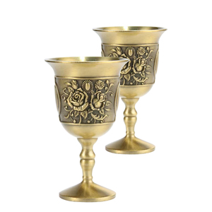 ถ้วยทองเหลืองสำหรับดื่มไวน์สีทองพร้อมดีไซน์ตามสั่งเหมาะสำหรับอุปกรณ์เสริมบาร์หรูหรา - Product Image 3