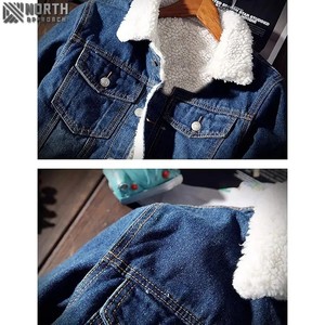Chaqueta vaquera forrada de invierno para hombre, chaqueta cortavientos de camionero, Chaquetas vaqueras para hombre, abrigos, novedad - Product Image 5