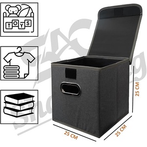 กล่อง & ถังขยะแบบพับได้ทำจากผ้าพิมพ์ลายที่มีเอกลักษณ์ - Product Image 5