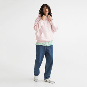 Women's Winter <b>Lightweight</b> Anti-Shrink Solid Color Screen Printing Fleece <b>Hoodies</b> Plus Size Fashion ODM Designed Pocket for <b>Men</b> - Product Image 3