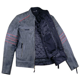 Blouson de motard en cuir 2025 à vendre, qualité supérieure, fabrication OEM personnalisée, respirant, pour la conduite à moto - Product Image 6