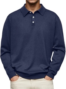 Chemise respirante unisexe décontractée imprimée à manches longues en tricot uni pour homme et femme - Product Image 2