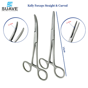 SUAVE SURGICAL INSTRUMENTS Pinzas para hemostato de mosquitos, pinzas de bloqueo curvadas, pinzas Kelly - Product Image 2