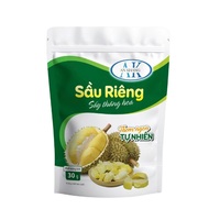 Biologische gevriesdroogde zoete durian snacks, HACCP gecertificeerd, top veelzijdige Vietnamese leverancier, nieuwe keuze verpakking in zipzakken, fruit