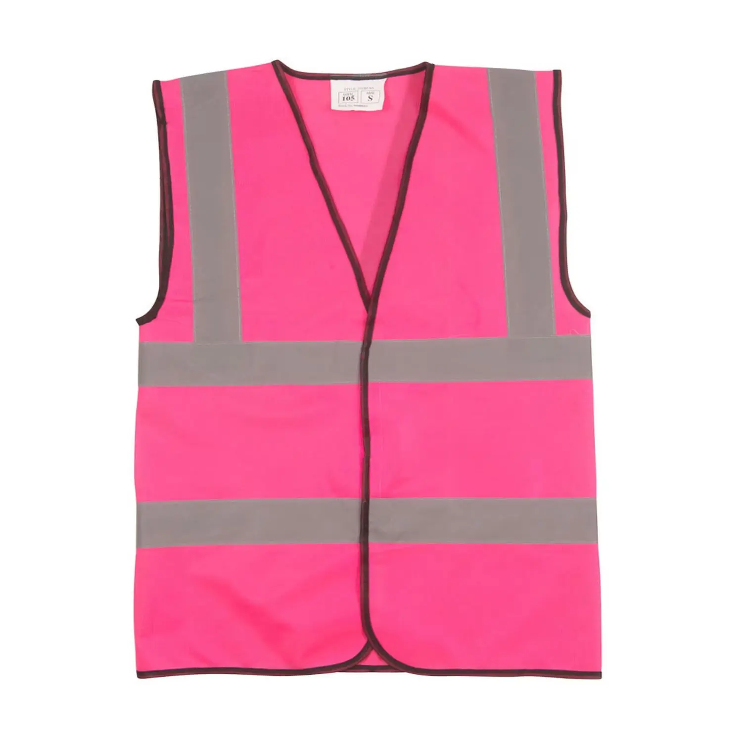 2024 nouvelle conception Type gris réfléchissant avec maille rose vêtements légers gilet de sécurité routière hommes