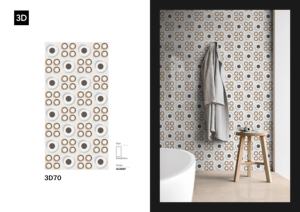 กระเบื้องพอร์ซเลนเคลือบเงาพรีเมียม ดีไซน์ 3 มิติ ขนาด 600x1200 รุ่น 3D70 - Product Image 2