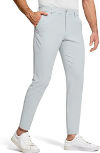 Pantalones de Vestir Casuales para Hombre, Corte Regular, Cintura Media, Alta Calidad, Secado Rápido, Transpirables, Resistentes al Viento, Cierre con Cordón Ajustable para Verano - Product Image 3
