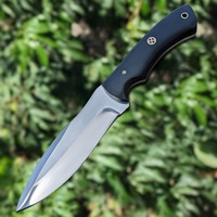 Couteau de chasse en acier D2 fait à la main personnalisé avec manche en bois et belle gaine en cuir couteau de chasse couteau de camping survie