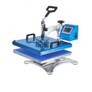 Presse à chaud numérique à 2 stations pour vêtements et textiles, entièrement rotative, machine à carrousel pour transfert DTF sur T-shirts A3/A4 - Product Image 4