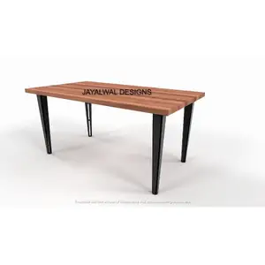 2021 Новое поступление, мебель для столовой, обеденный стол из МДФ, черный шлифовальный стол с металлическими ножками, приемный стол, Ресторанный стол