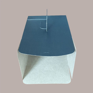 10pcs <b>Black</b> Silk Recycled Material Rigid <b>Boxes</b> 280x200H140mm Size Glossy Lamination & Embossing for Sushi Gift Aseptic - Product Image 1