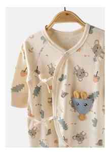 Pijama de bebé de algodón orgánico certificado GOTS, mono hipoalergénico transpirable, mono con botón a presión, hecho por OEM, Animal bonito de Vietnam - Product Image 3