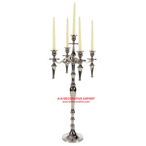 Modern <b>Tall</b> Candelabra for Wedding Decoration Indoor and Outdoor Decorative <b>Table</b> Top Handmade Candelabra for Sale - Product Image 1
