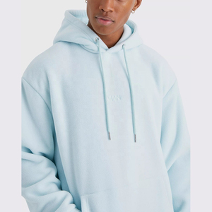 Vente en gros de sweat à capuche basique en coton mélangé pour hommes, 100% coton surdimensionné, couleur unie vierge, 500g, pull à capuche grande taille pour hommes - Product Image 5