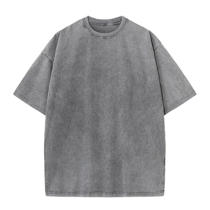 Camiseta de punto de manga corta informal para hombre de alta calidad, cómoda, holgada, Oxford, diseño de cuello redondo, ropa de trabajo de verano, botón de cuerno - Product Image 1