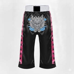 Wholesale Custom Design Boxing Kickboxing <b>Trouser</b> Paint for <b>Men</b> Women Training 100% Polyester Satin Fabric Breathable Quick Dry - Product Image 4