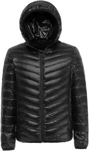 High Quality Men's Winter <b>Jacket</b> High Street <b>Packable</b> Hooded Light Puffer Coat Canvas Bubble Fabric Wholesale Pattern Decoration - Product Image 5