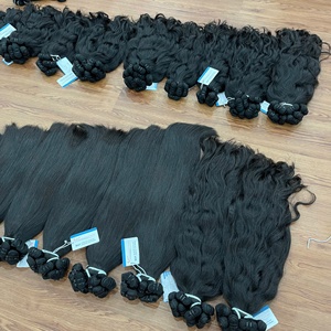 VENTE FLASH jusqu'à 30 $ Paquets de cheveux super bruts non traités jusqu'à 100% cheveux humains d'extensions de cheveux pour femmes de montagne vietnamiennes - Product Image 6