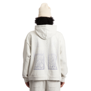 Logo personnalisé Survêtement Ensemble Coton Polaire Strass Streetwear Flare Jogger Deux Pièces Vente De Gros OEM Pull Survêtement - Product Image 4