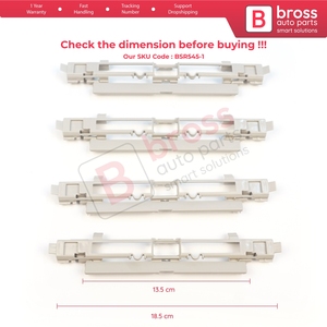 BSR545-1 4 Pieces Roof Rail Trim Strip Carrier Cover Rack <b>Plug</b> Lid Beige for Astra H 2004-2014 Zafira B 2005-2015 - Product Image 5