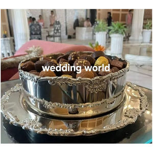 Decorative Steel <b>Chocolate</b> Bowl Superior Quality Decorative Sweet Bowl Silver Plated Decorative <b>Fancy</b> <b>Chocolate</b> Bowl - Product Image 3