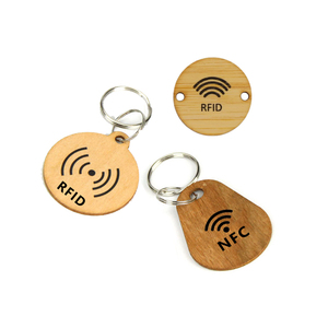 พิมพ์บาร์โค้ด <span class=keywords><strong>QR</strong></span> แบบกำหนดเอง พวงกุญแจไม้ NFC ป้ายแท็กโรงแรม - Product Image 4