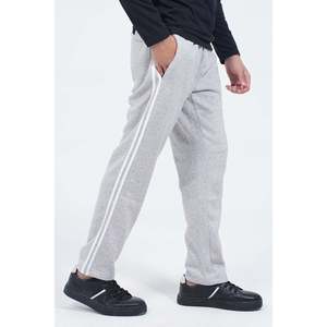 Pantalon de jogging en molleton pour homme AJIAD, 100 % coton, taille XL, style formel, couleur unie, avec logo personnalisable et bande latérale décorative - Product Image 4