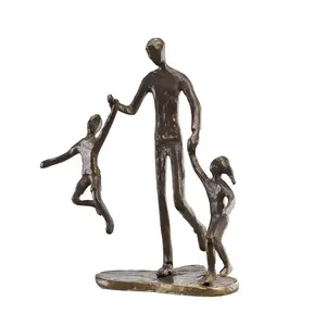 Gia đình Kim Loại Điêu khắc cho bảng Top chất lượng cao Rắn nhôm Bảng trang trí điêu khắc cho phòng khách trang trí