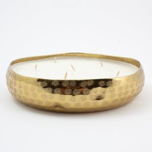 Prix le plus bas fer métal en relief diamant conception bougeoir rond pot de cire pot de bougie pour éclairer la décoration de la maison et du mariage - Product Image 5