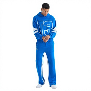 Ensemble de survêtement pour homme avec logo personnalisé imprimé, vente en gros, 100% coton, fabricant de vêtements de sport OEM - Product Image 1