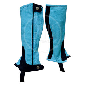 Vente en gros de demi-gambières d'équitation pour chevaux en cuir véritable, confortables et de haute qualité - Product Image 1