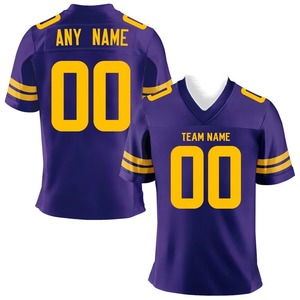 Conjuntos de Uniformes Deportivos Cortos de Fútbol Americano Personalizados, Poliéster de 170 g/m², Impresión Digital, Unisex, Ropa de Equipo para Adultos, Protección UV - Product Image 1