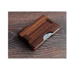Tarjetero de madera de nuevo diseño, tarjetero de madera Rectangular personalizable con base para tarjetero a precio barato - Product Image 1