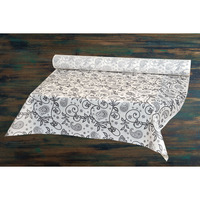 Rouleau de nappe imprimée cachemire blanc 1,20x50m Novotex TNT B2B
