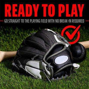 2024 OEM de alta calidad profesional Softball béisbol mano izquierda guante guantes de bateo de cuero negro - Product Image 6