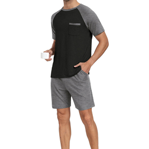 Nuevo conjunto corto de verano Casual personalizado hombres 2 piezas camiseta pantalones cortos Conjunto personalizado algodón camiseta pantalones cortos conjunto - Product Image 3