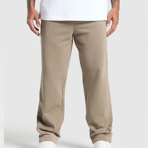 Jogging pour homme en coton brun, dernier design, séchage rapide, lavé, respirant, ample, jambe droite, avec poches latérales - Product Image 2