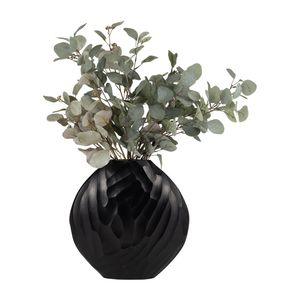 Classic Aluminum Crafts Flower <b>Vase</b> in Black Polished <b>Beautiful</b> Flower <b>Vase</b> Arrangement for Living Room Table or Home Decor - Product Image 4