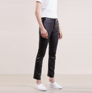 Pantalones de hombre de cuero de vaca genuino de nuevo diseño 2025, pantalones de cuero de etiqueta privada transpirables hechos a medida - Product Image 2